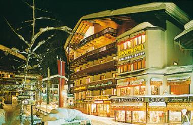 Rakouský hotel Berger's Sporthotel v zimě