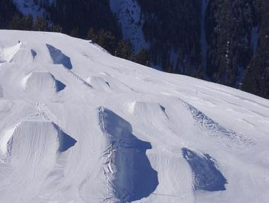Leogang a část Nitro Snowparku