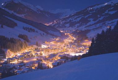 Saalbach - Hinterglemm v noci
