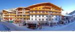 Pohled na zimní hotel Saalbach