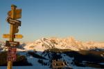 Zasněžený vrcholek Reiterkogel