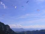 Paraglidisté v oblasti Saalbach - Hinterglemm